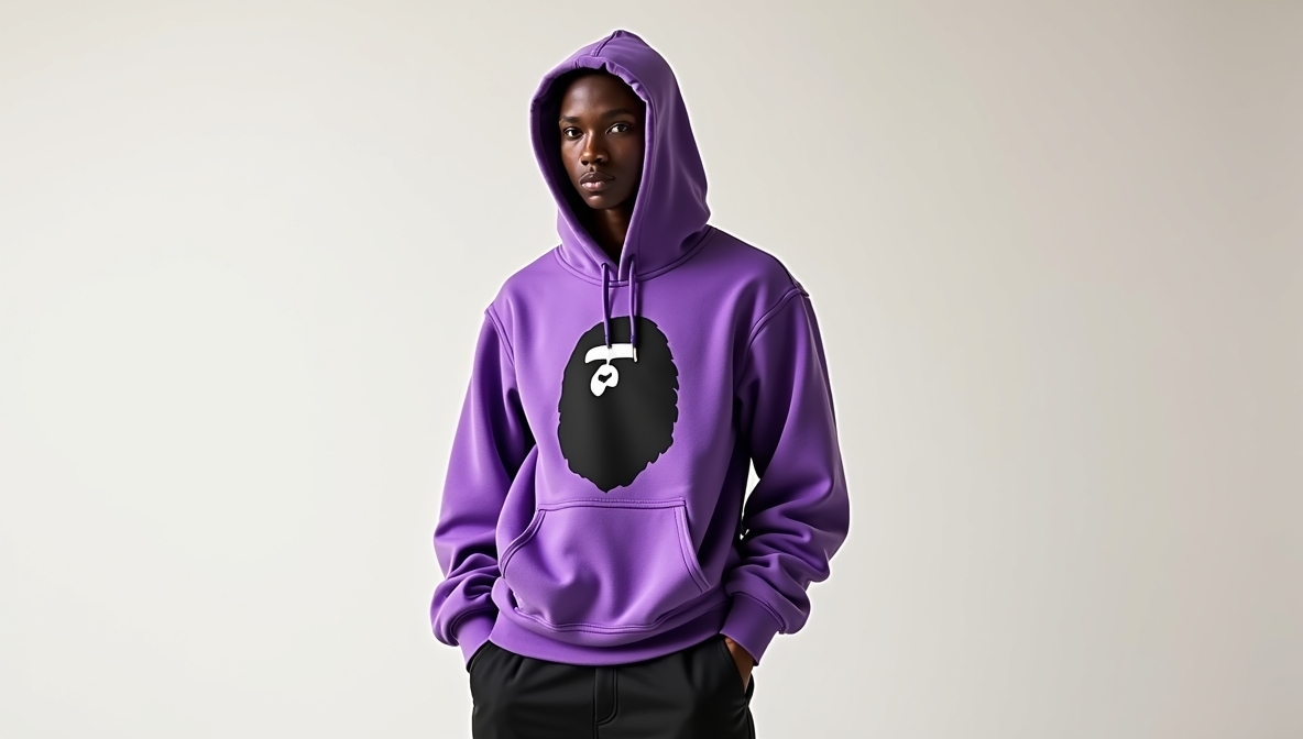 Purple BAPE Hoodie Collection Banner